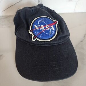 Red Canoe NASA Logo Baseball Cap Navy Blue‎ Adjustable Strap Space Exploration